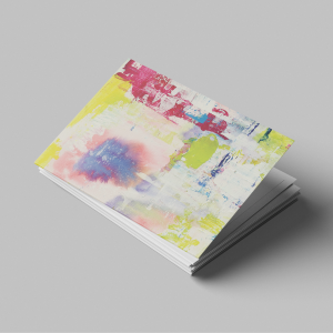 Image of art print card of painting titled "when to end" by Elise Leonard.